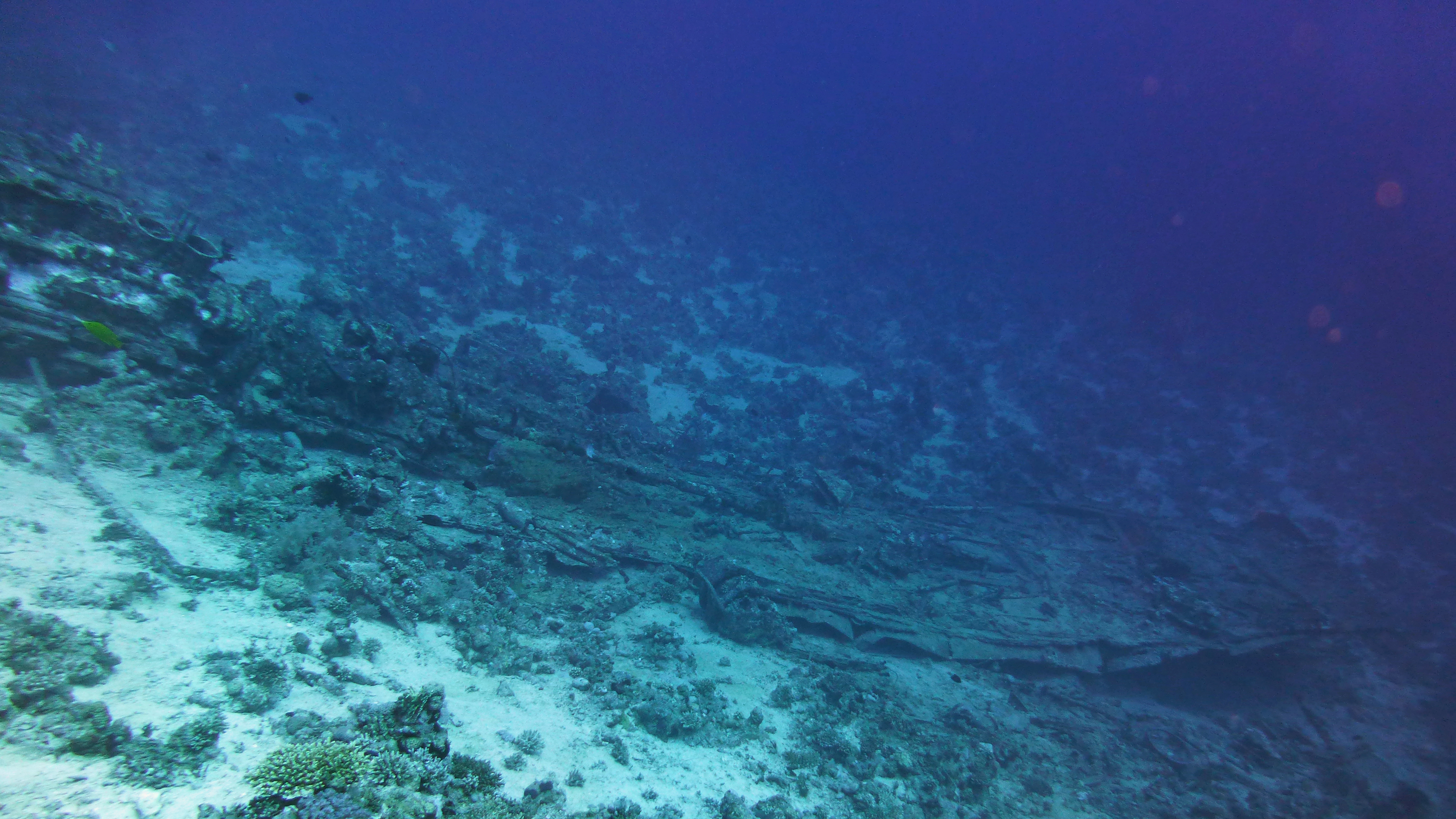Shabruhr Umm Gammar shallow wreck of Egyptian patrol boat, Hurghada 2022.