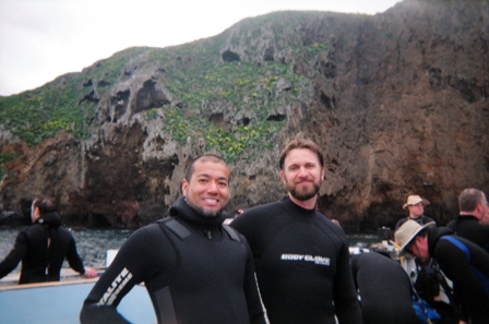 Anacapa Island on board the Spectre, 2006.