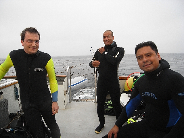 On board the Peace Dive Boat with Ocean Safari while diving San Miguel in 2008.