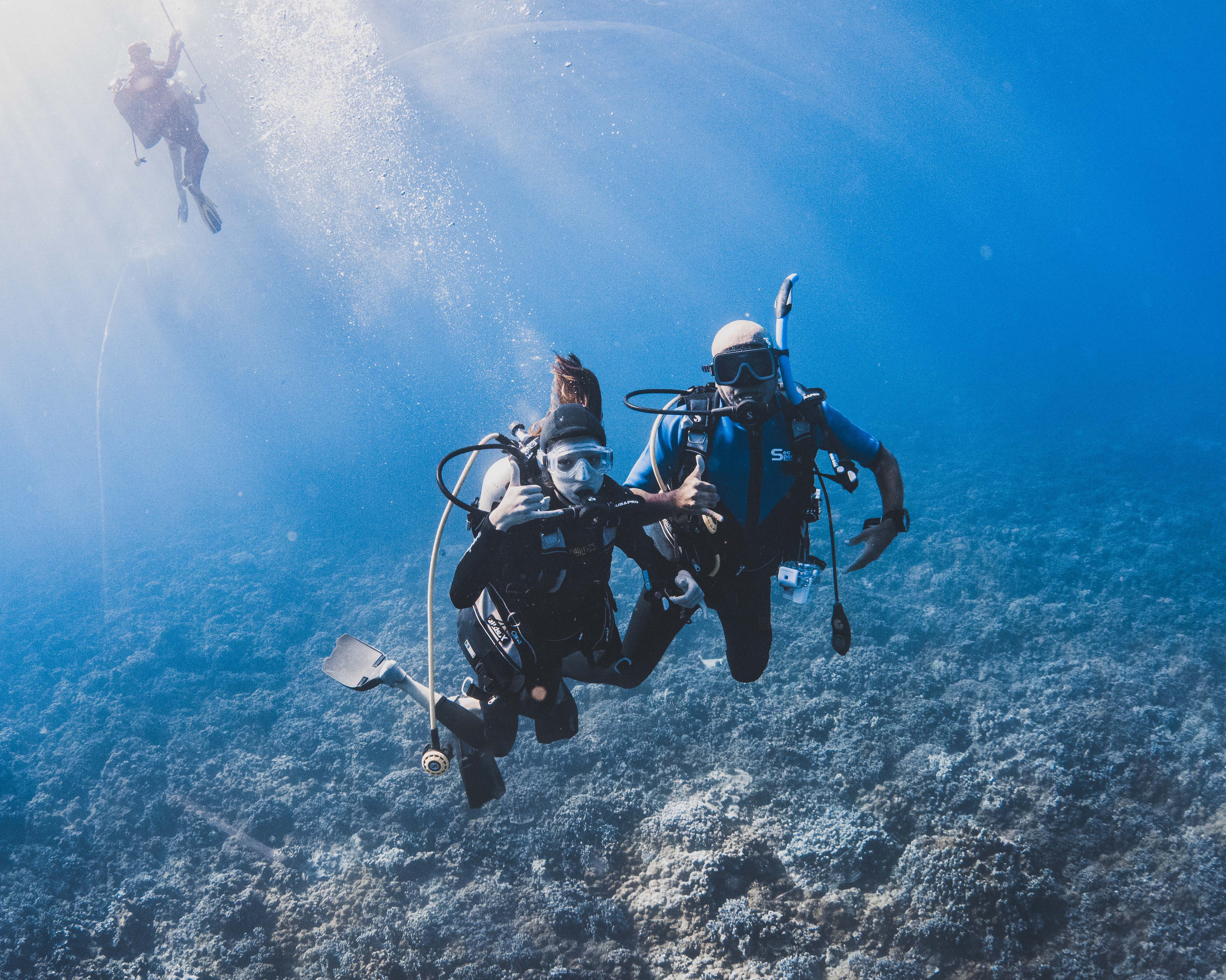 With Ysa and Zara, Molokini 2021.