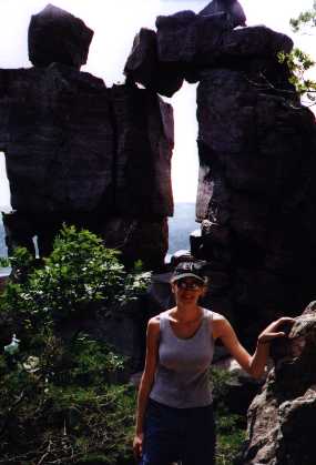 Suhad at the Devil's Doorway.